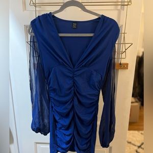 Blue ruffle dress. Size small.